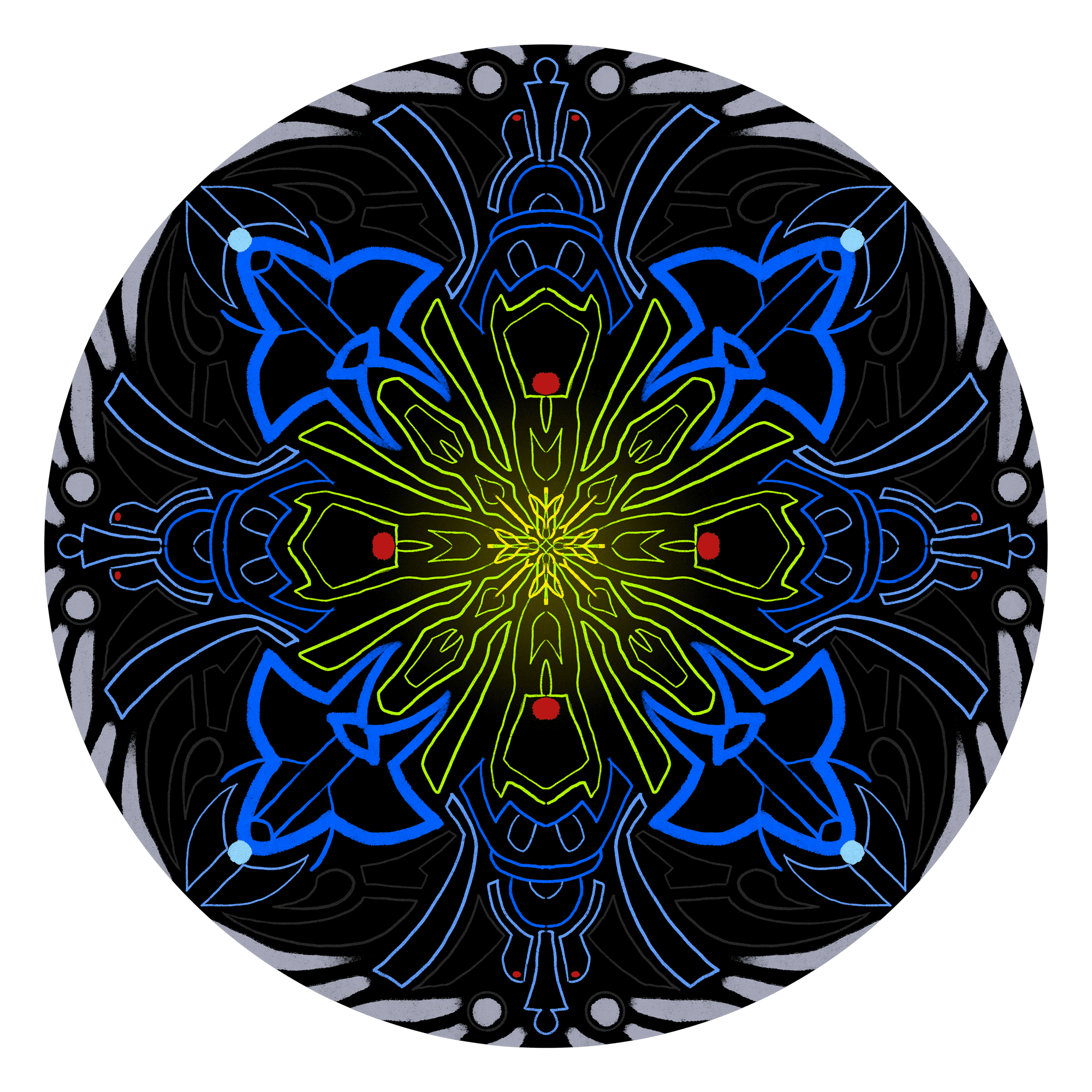 Animated Organica mandala, Light Years